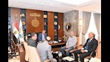 لقاء المحافظ ورئيس المركز 
