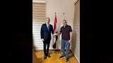 طارق سعده يبحث مع رئيس قناة المحور إجراءات تقنين أوضاع العاملين (5)