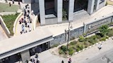 إخلاء كلي لديوان عام محافظة  بني سويف لاختبار جاهزية الطوارئ
