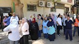 إخلاء كلي لديوان عام محافظة  بني سويف لاختبار جاهزية الطوارئ