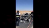 النيران اتت على السيارة 