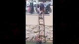 المواطنين انزلزاو سلم لصعود الطفل والموظف 