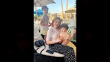 إلهام شاهين مع عائلتها