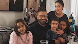 تامر حسني وبسمة بوسيل  وأولادهم (2)