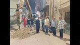 انهيار عقار من 4 طوابق ببنها وإزالة عقار مجاور (5)