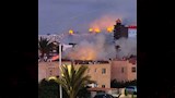 حريق داخل ممشى بورتو مارينا بالساحل الشمالي (4)