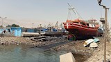 إنزال مركب بعد الصيانة والعمرة 