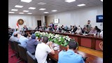 حسن رداد، وزير العمل خلال مؤتمر صحفي (4)