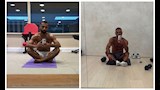 محمد صلاح يشارك المتابعين بصورة جديدة في الجيم