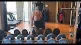 محمد صلاح يشارك المتابعين بصورة جديدة في الجيم (4)
