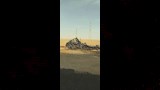 اشتعال سيارة على طريق أبو سمبل