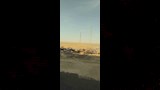اشتعال سيارة على طريق أبو سمبل