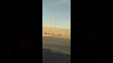 اشتعال سيارة على طريق أبو سمبل