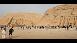السياح فى معبد أبوسمبل