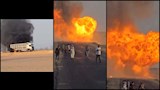 20 صورة وفيديو توثق لحظات الرعب في انفجار سيارة أنابيب بأسوان 