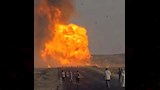 السيارة تتحول إلى كتلة لهب