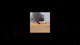 دخان الحريق يصل للسماء