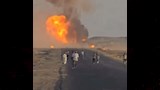 لحظة انفجار أسطوانات البوتاجاز
