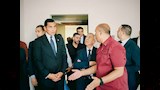 وزير الرياضة يتفقد استاد النادي المصري