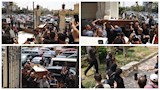 بالصور| "في حالة انهيار"..ابنة محمد التاجي تودع والدها إلى مثواه الأخير