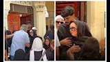 الأم المكلومة.. نجلاء فتحي في لحظة وداع جثمان ابنتها ياسمين