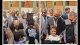 "روح احلق شعرك".. وزير التعليم يمازح طفلًا في افتتاح مدرسة ببنها- صور