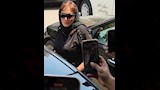 لبلبة من جنازة شقيق الفنان محمد هنيدي