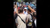 محمد هنيدي من جنازة شقيقة هشام هنيدي