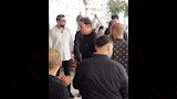 هاني رمزي من جنازة شقيق محمد هنيدي