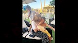 مراد ومريم ابناء أمير شاهين رفقة عمتهم الهام شاهين (2)