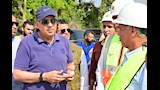 زيارة وزير الري ومحافظ القليوبية لتفقد قنطرة فم بحر مويس