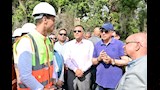 زيارة وزير الري ومحافظ القليوبية لتفقد قنطرة فم بحر مويس