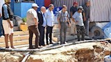 كسر مفاجئ بخط مياه الساحل الشمالي المغذي لسيدي عبدالرحمن ورأس الحكمة