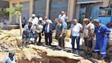 كسر مفاجئ بخط مياه الساحل الشمالي (5)