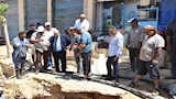 كسر مفاجئ بخط مياه الساحل الشمالي (1)