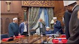 الطفل أنس مع شيخ الأزهر  (1)