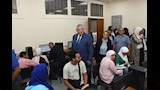 نائب رئيس عين شمس يتفقد معامل التنسيق الإلكتروني (6)