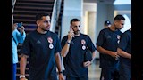 كريم فؤاد والدبيس مع بعثة الأهلي في المطار قبل السفر إلى إسبانيا