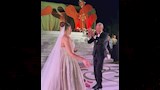 رقص محمود حميدة وابنته أمنية بزفافها (4)