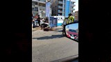 ملاكي تصطدم بميني باص وعمود إنارة في المقطم (1)
