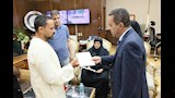 المحافظ يقدم دعم مادي لأسر ضحايا كفر داود