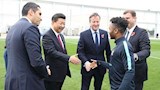 الرئيس الصيني في زيارة إلى مانشستر سيتي