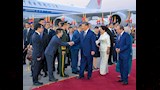 السيسي وقرينته يستقبلان الرئيس الصيني بالقاهرة (2)