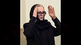 نجلاء فتحي بالاسود في جنازة ابنتها
