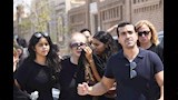 نجلاء فتحي في جنازة ابنتها ياسمين