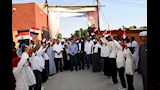 احتفال افتتاح مدرستين بقرية الكوبانية