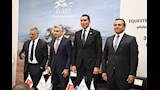 وزير الشباب والرياضة في مؤتمر بطولة مصر الدولية للفروسية لقفز الحواجز