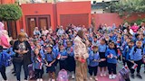 بالعرائس والبالونات.. مدراس كفر الشيخ تحتفل بتلاميذها في أول يوم دراسي - صور 