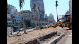 بدء تشجير شارع جامعة الدول العربية بالجيزة (8)