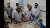 رشاد يتحدث مع ناصر نظير المصاب 